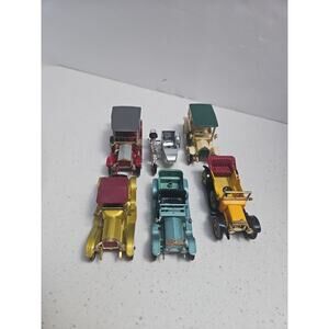 Lot Of 6 Vintage MATCHBOX Models Of Yesteryear - Toy Model Cars - Used
